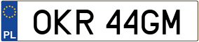 Trailer License Plate